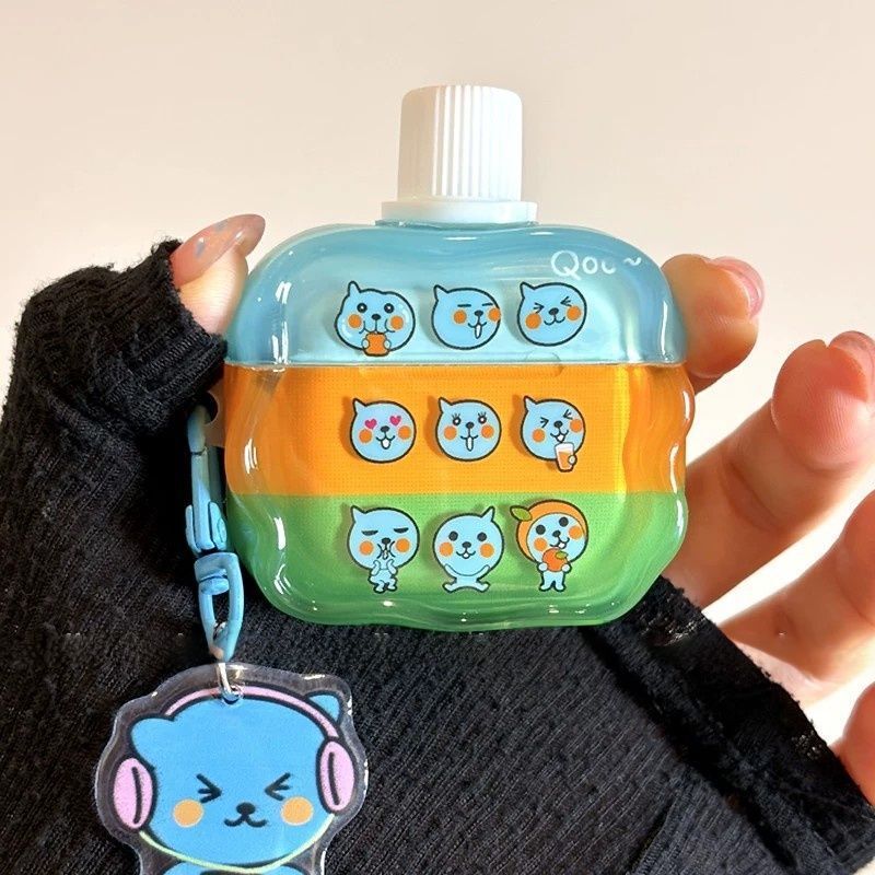 Three-Dimensional Cute Queer Bottle Cap Cover Suitable for Airpodspro2 Generation 3 Generation 4 Generation Apple Bluetooth Headphone Case Protective Cover 5 Three-Dimensional Cute Queer Bottle Cap Cover Suitable for Airpodspro2 Generation 3 Generation 4 Generation Apple Bluetooth Headphone Case Protective Cover 5