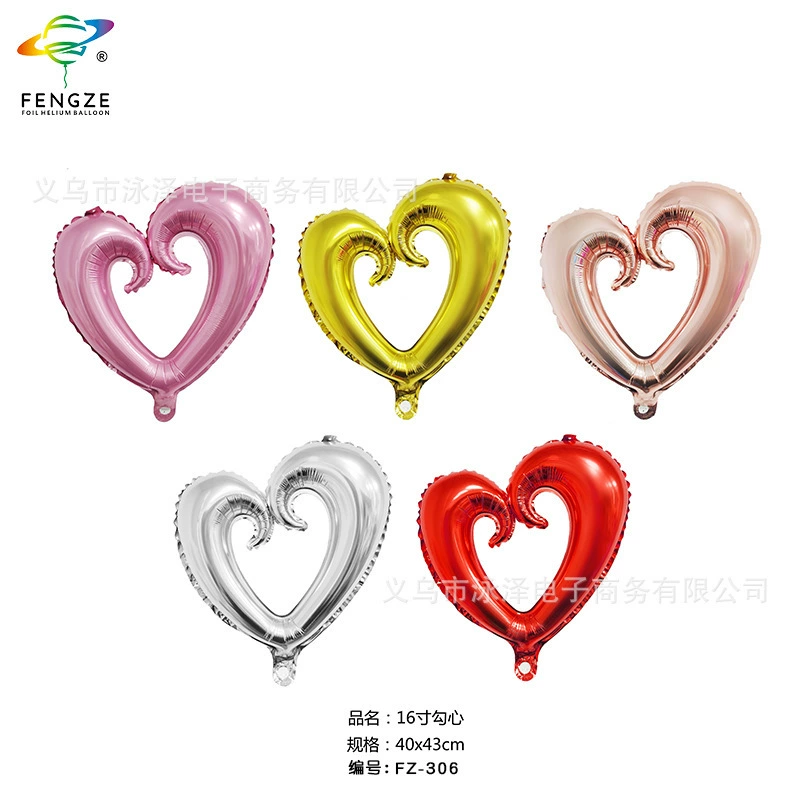 Сердце алюминиевая пленка воздушный шар любовь воздушный шар