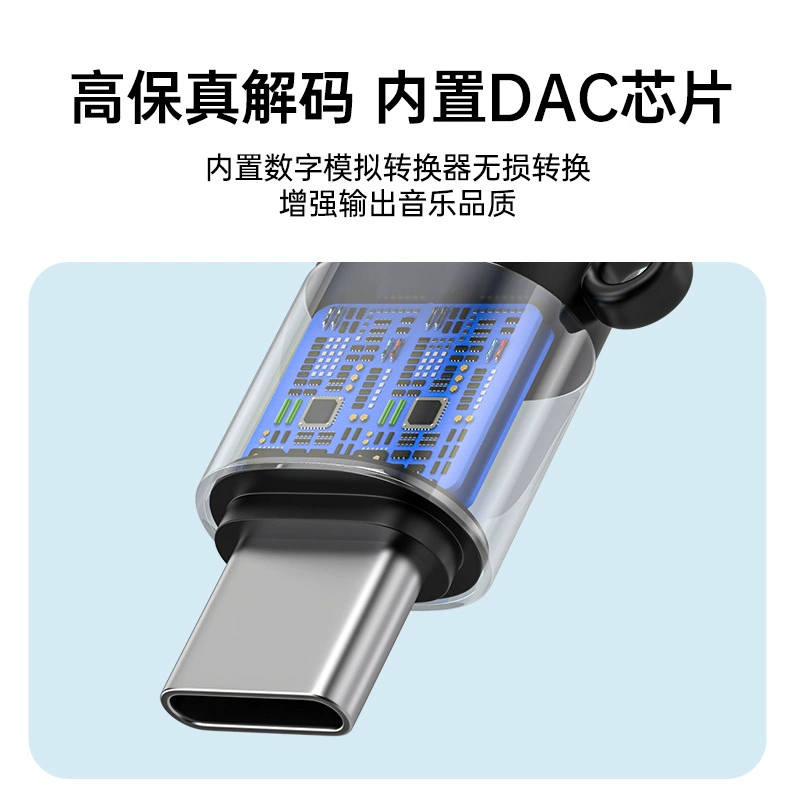 Suitable for type-c to 3.5 headphone DAC adapter Apple 15/16/17 converter digital DAC decoding