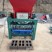 4-35B料斗390-240-190双排孔大小孔水泥砖制作机器空心制砖机380V