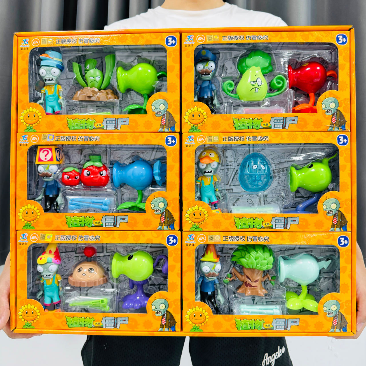 Genuino Plants vs. Zombies Toys Juego completo de dibujos animados para niños Muñecas de dibujos animados Juego de modelos de figuras