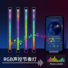 跨境RGB氛围灯APP音乐LED节奏灯声控感应车载拾音灯音乐节奏灯