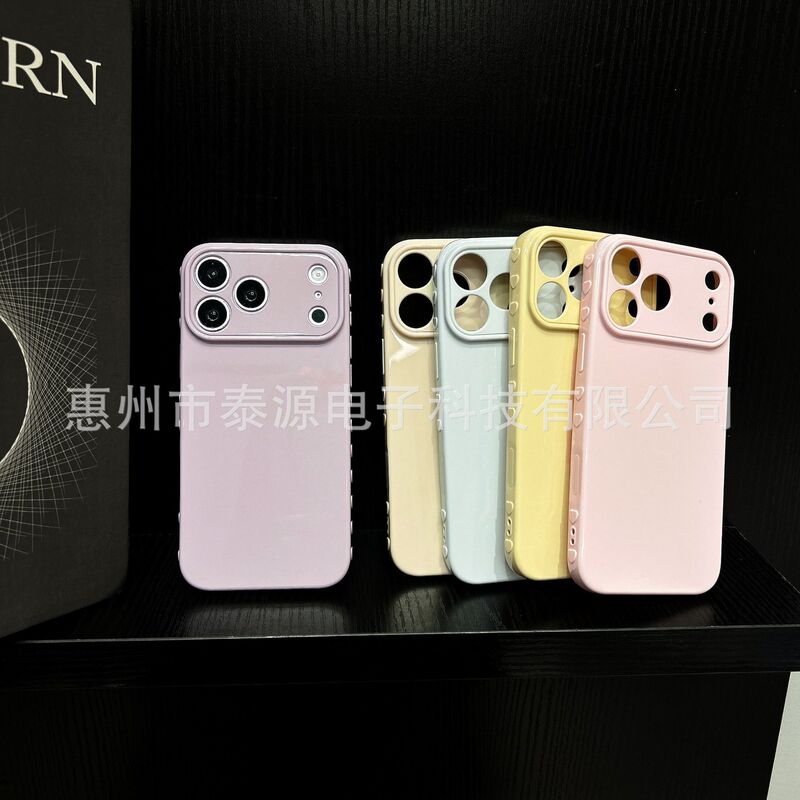 Large Window New Style Heart-Shaped Side Frame Suitable for Apple 17 Pro Phone Case 16/15 Simple Girly Solid Color Silicone Large Window New Style Heart-Shaped Side Frame Suitable for Apple 17 Pro Phone Case 16/15 Simple Girly Solid Color Silicone