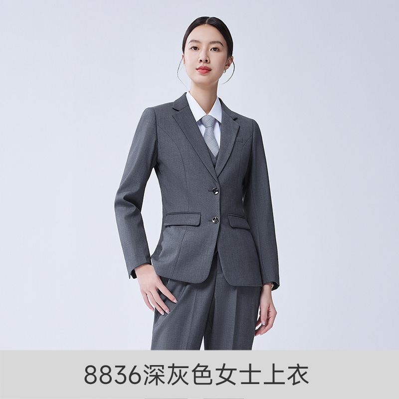 8836 다크 그레이 여성용 탑