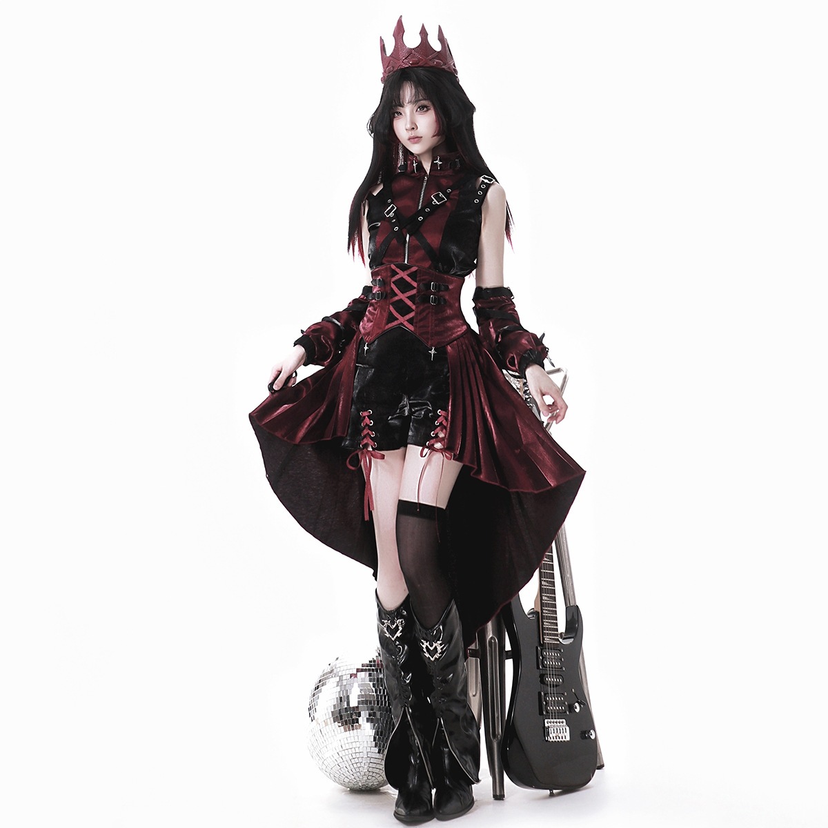 2026 Xiong Doujiang Original Chief Assassin Lolita Women's Top Sleeveless Dress with Straps and Shorts Set 7195