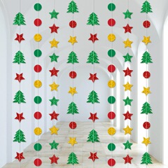 クリスマスデコレーションカーラインペンダントペンダント五芒星ディスクペンダントクリスマスデコレーションクリスマスツリーラテアートペンダント
