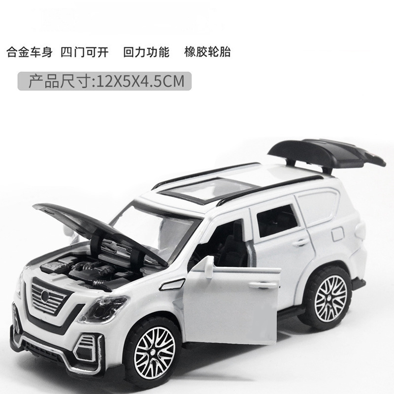 Cien todoterreno de aleación modelo de coche juguete para niños Puerta Abierta modelo de coche regalo coche deportivo decoración de la torta decoración Niño