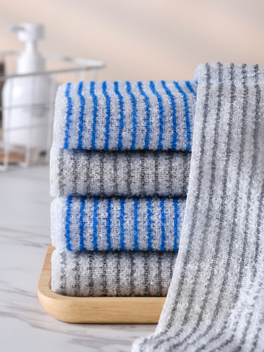 Silver ion antibacterial absorbent loofah back scrubber long strip for women, soft back scrubber, removes gray and mud, double-sided back scrubber