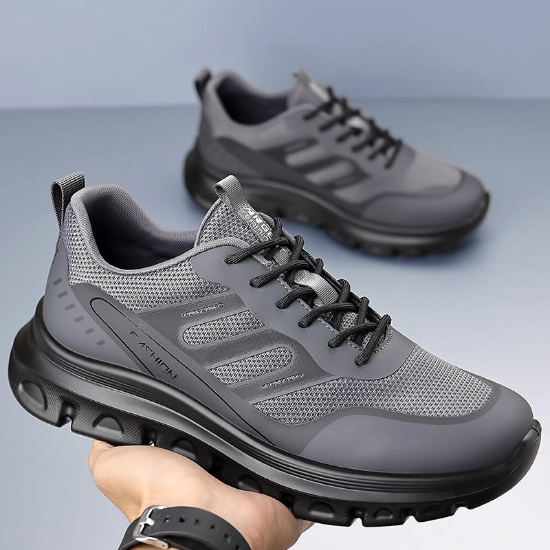 Calzado de hombre casual al aire libre urbano Calzado deportivo Calzado para correr Calzado de senderismo Calzado de senderismo para hombre de corte bajo todo fósforo Ligero y de alta elasticidad