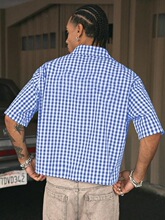 V 15922 Japanese Retro Plaid Shirt ��ϵ���ӳ��� ŷ���羳