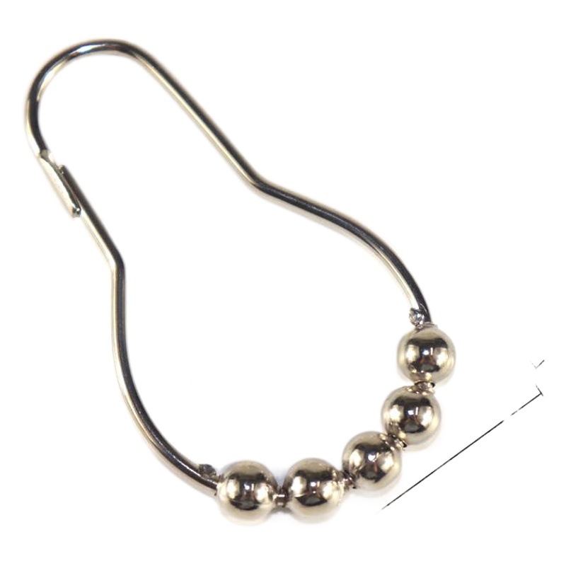 Accesorios de baño gancho de cinco cuentas de metal Material antioxidante 12 traje de ducha gancho de la cortina