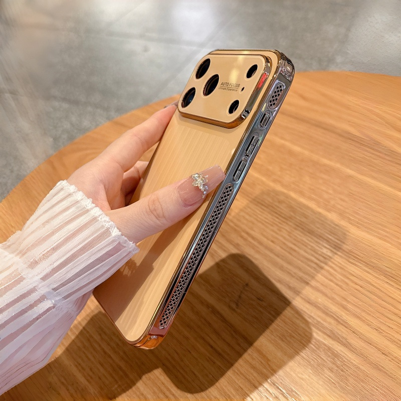 秒变iPhone18promax电镀散热边瓦楞手机壳苹果17高级16防摔保护套