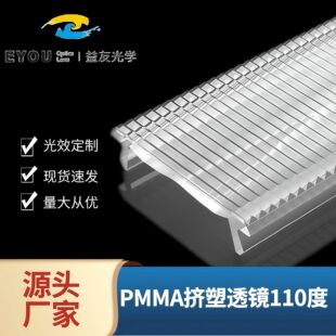 Manufacturer Design Optical Angle Extruded Line Light Lens Lighting Lens High Light Transmittance Optical Design