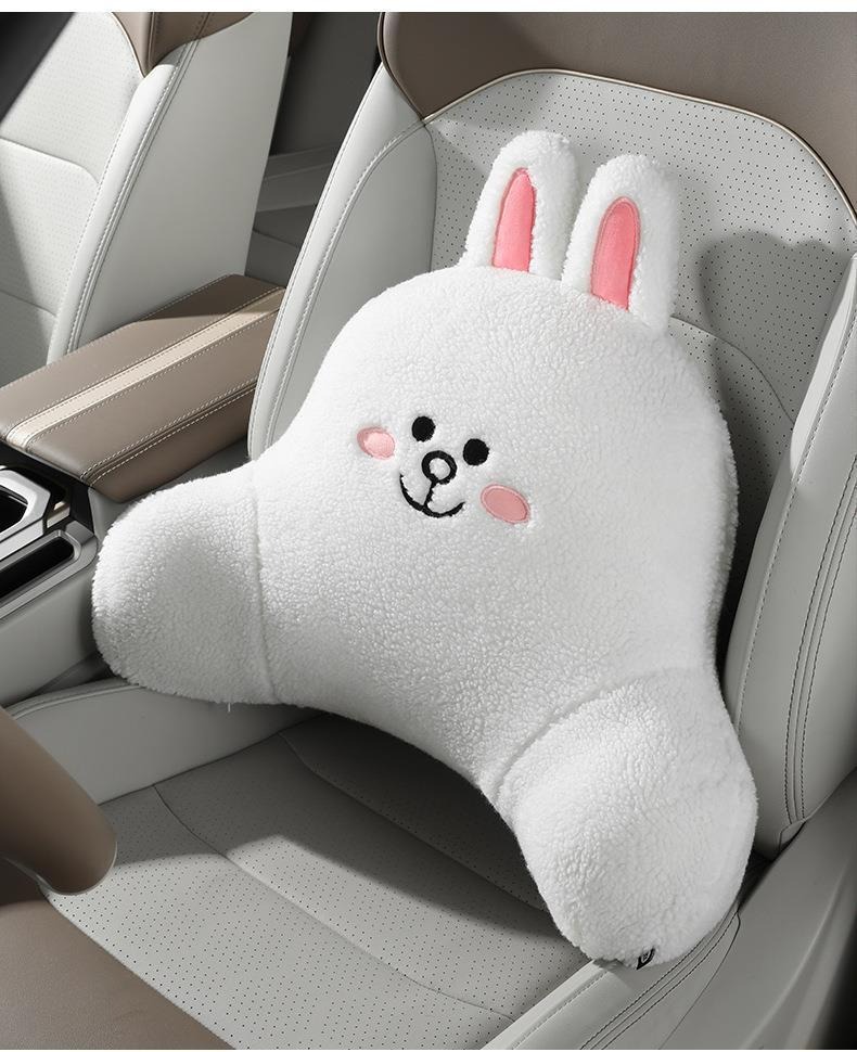 Car Lumbar Support Cushion for Driver's Seat, Cute Car Seat Cushion, Backrest Cushion
