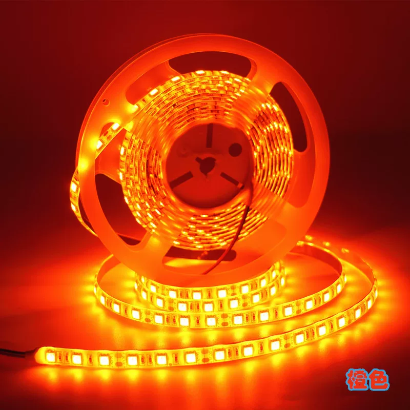 LED light strip, orange red stand, 12v