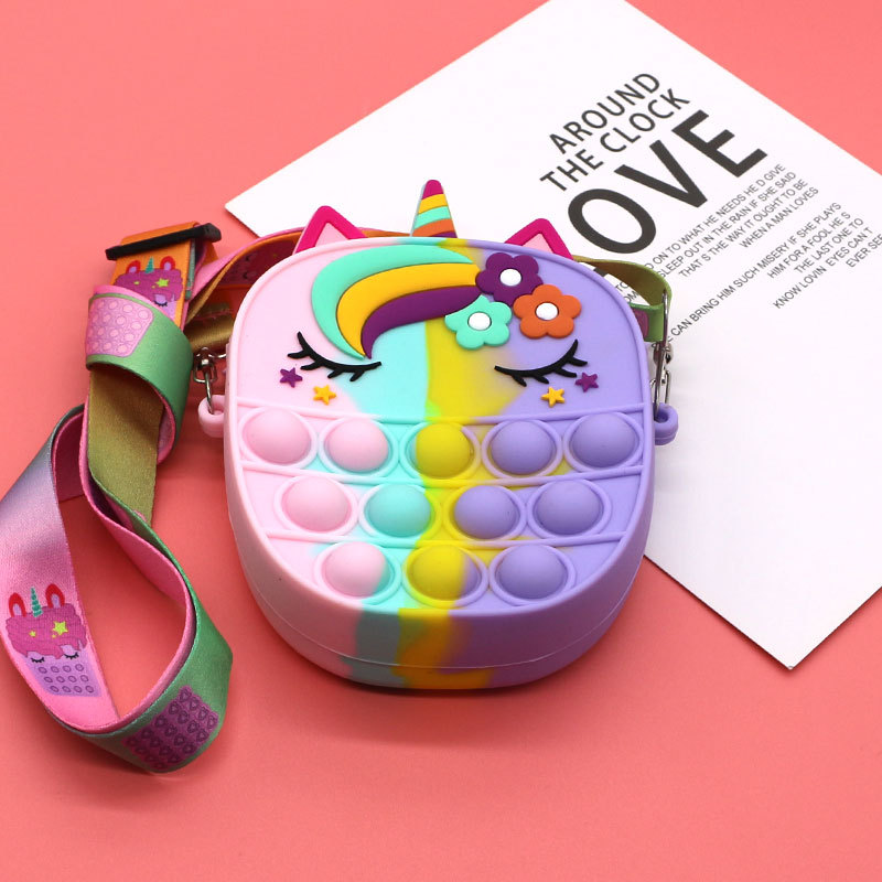 Ratón asesino Pioneer hombro bolsa de prensa lindo mensajero bolsa niños bebé cintura bolsa moda bolsa de silicona