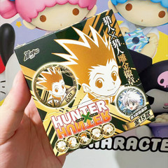 【正版】全职猎人吧唧盲盒雕金马口铁徽章  零售15元