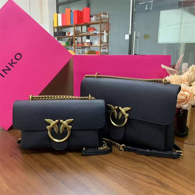 Pinko Women's Bag Commuter Crossbody Large Capacity Canvas Casual Shoulder Bag Messenger Bag Swallow Bag 104528A29Q