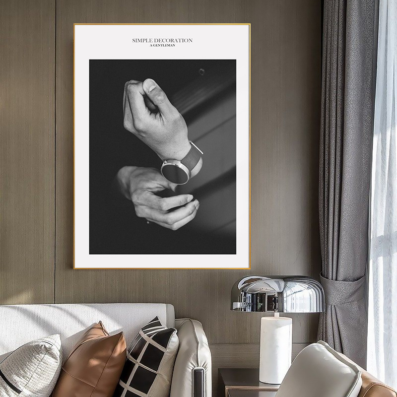Black and White Fashion Photography Decorative Painting Modern Simple Cloakroom Hanging Painting Desktop Hanging Painting Watch Hat Wall Mural Black and White Fashion Photography Decorative Painting Modern Simple Cloakroom Hanging Painting Desktop Hanging Painting Watch Hat Wall Mural
