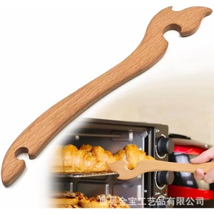 In-Stock Wooden Kitchen Oven Tray Stretcher Shinelingee Grill Push-Pull Tool Pull-Open Opener