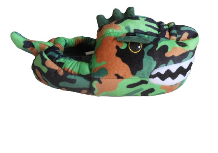 Cartoon camouflage indoor keep warm non-slip slippers