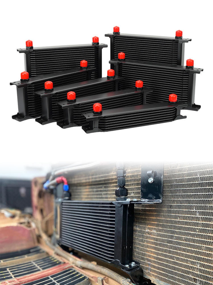 An10 Universal British Oil Cooling Radiator Engine Oil Cooler 7/10/13/16/19/25/30 Rows