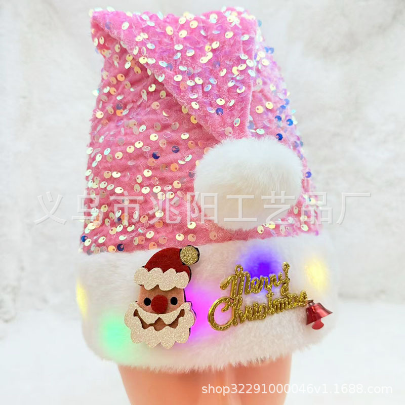 Papá Noel Rosa + letras + luces