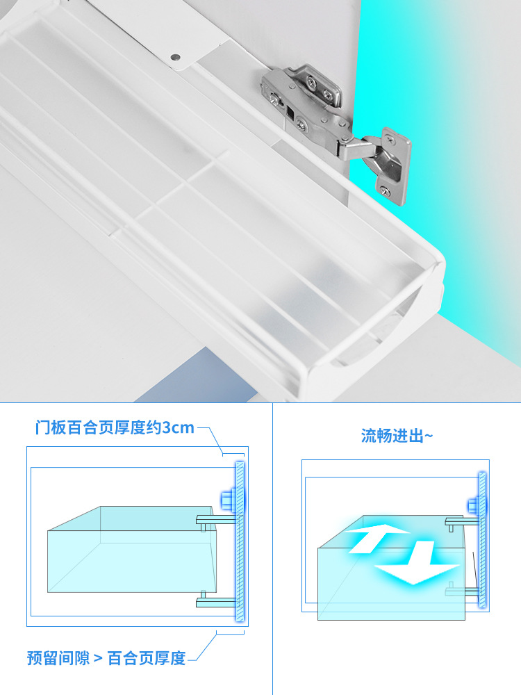 Wholesale Kitchen Pull-out Drawer Style Storage Shelf No-drilling Narrow Cabinet Side-mounted Spice Basket Slide Rail Sink Under Storage