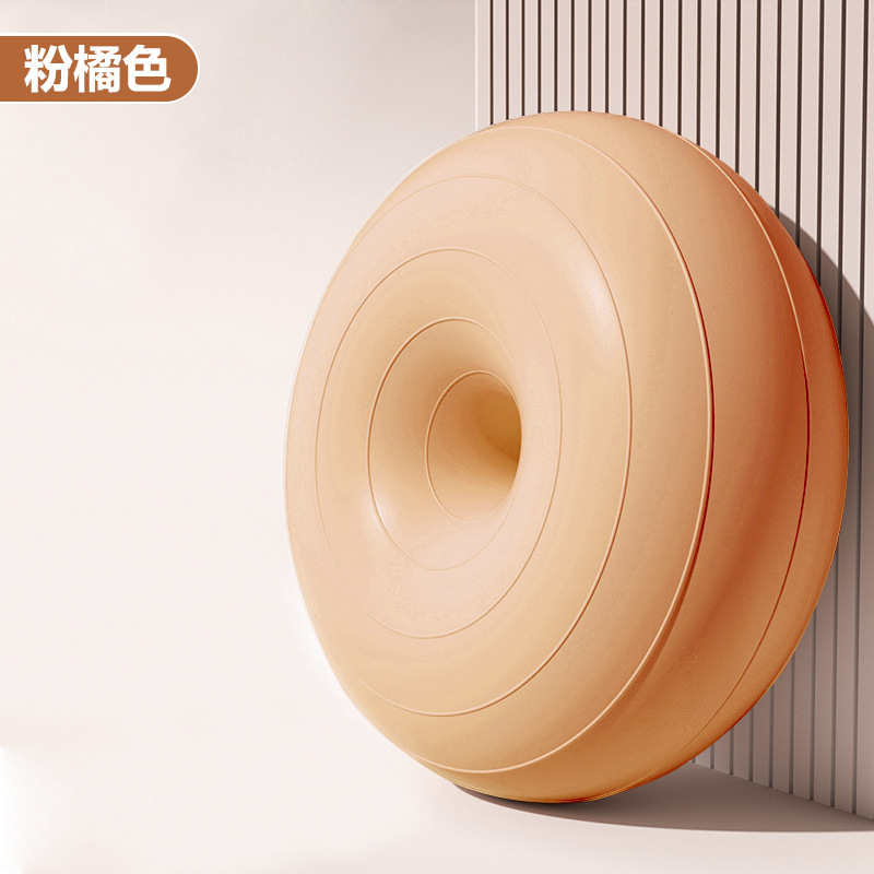 Pelota de yoga de pilates donut bola de manzana engrosada a prueba de explosiones ejercicio fitness recuperación posparto equilibrio estable hemisferio