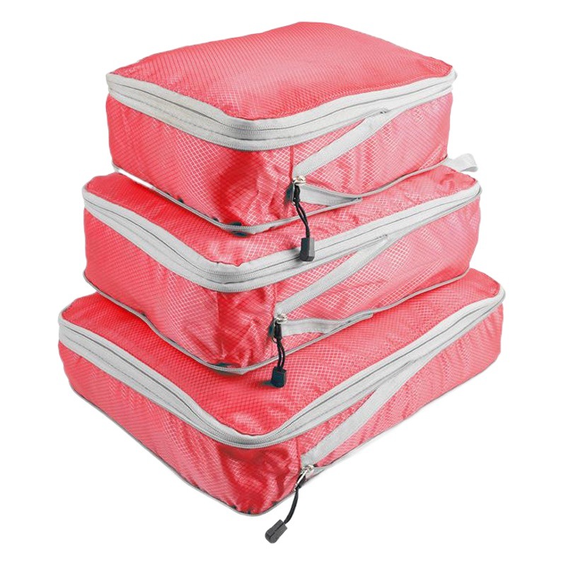 Traje de almacenamiento expansión de compresión multi-tamaño de almacenamiento de tres piezas conjunto de gran capacidad de viaje al aire libre traje de almacenamiento en el hogar