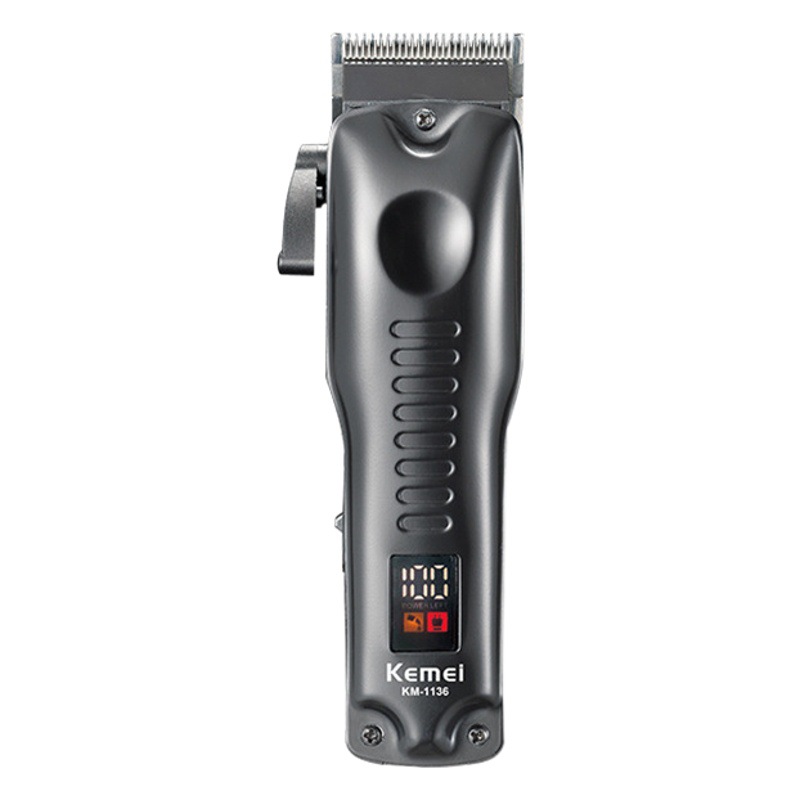 Cortadora de pelo Kemei KM-1136, cortadora de pelo eléctrica para uso en peluquerías, recargable.
