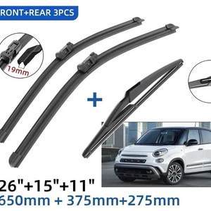 Fiat 500L 2012-2020 üçün 26+15+11 ön və arxa silənlər