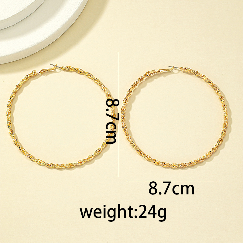 Fashion Geometric Alloy Metal Earrings