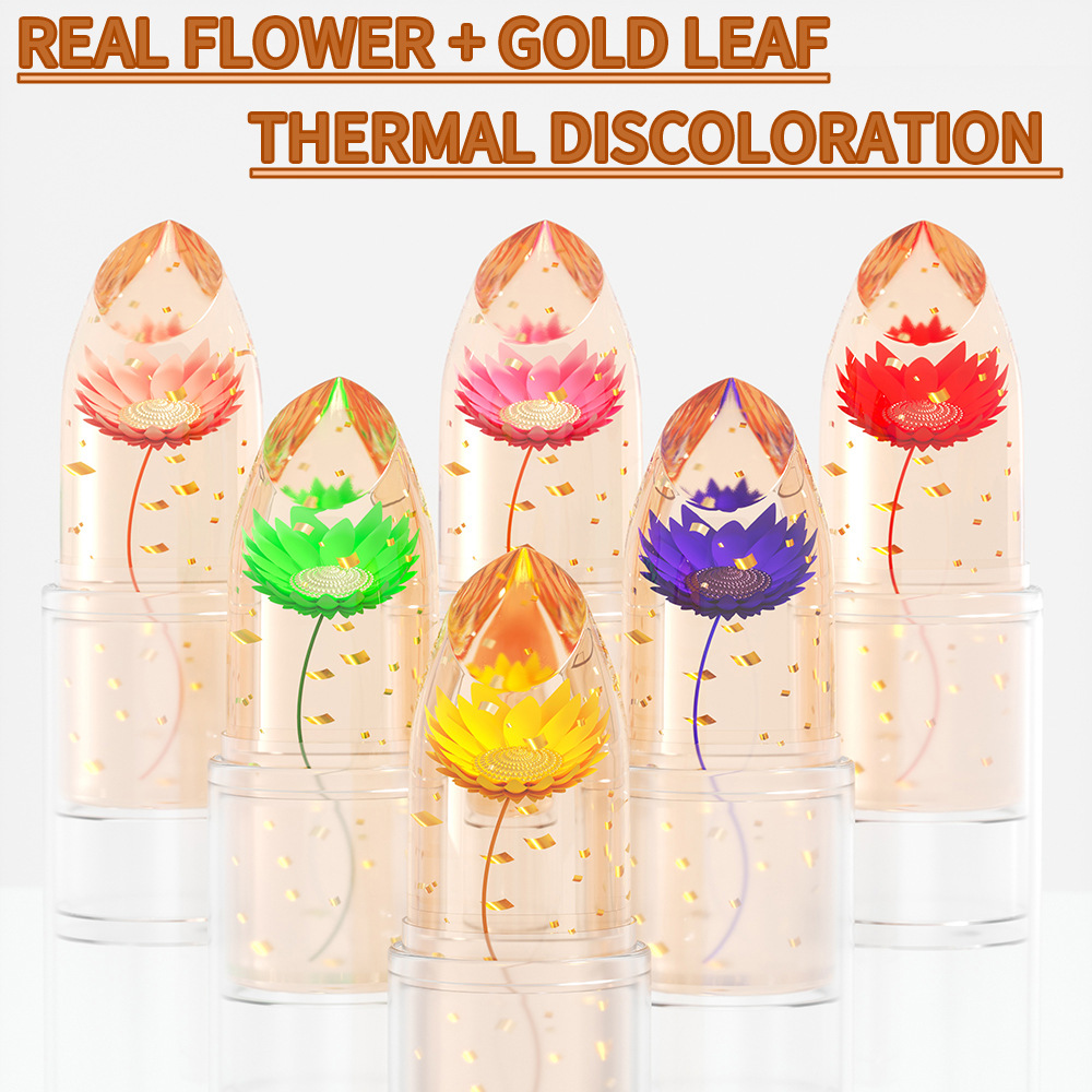 Check out DUNUF Dried Flower gold foil jelly color-changing Lipstick! Link Disclaimer - For Foreign trade only undefined