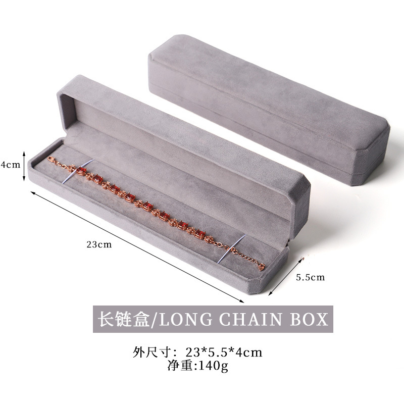 Nuevo joyero octogonal de terciopelo, caja para pendientes y anillos para el 25 aniversario, caja para guardar collares, pulseras y brazaletes con un toque de alta gama. image 11