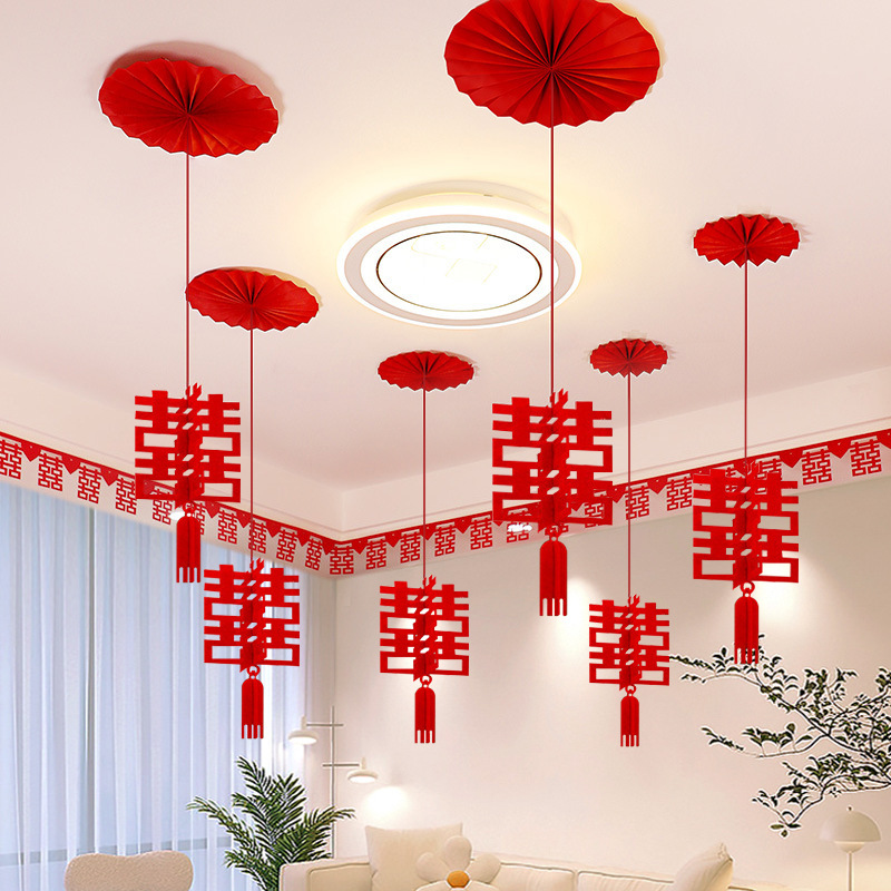 Decoración de la sala de estar para la boda para hombres y mujeres boda para flores colgantes para la habitación