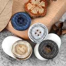 复古波纹树脂纽扣表面凹凸不平设计款秋冬大衣毛衣开衫男女服装扣