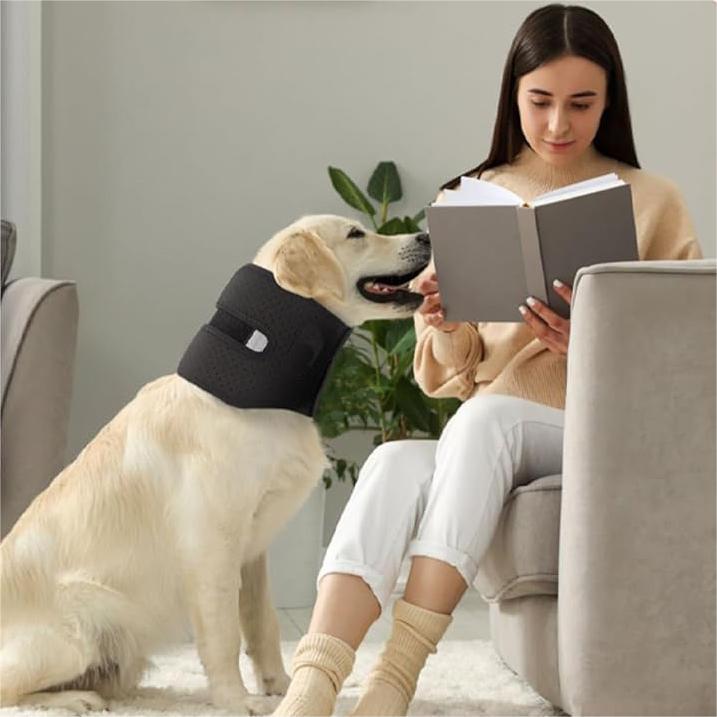 新品防舔扭伤头套宠物狗狗脖圈护颈术后狗狗脖子透气支架项圈