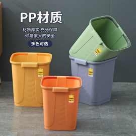 家用塑料加厚手提皮纹方形垃圾桶厨房客厅卧室卫生间收纳杂物桶