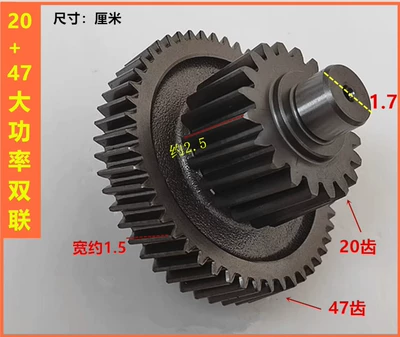Electric Tricycle Accessories Differential Diferensial dişli dəstləri - high-power-2047-double-gear
