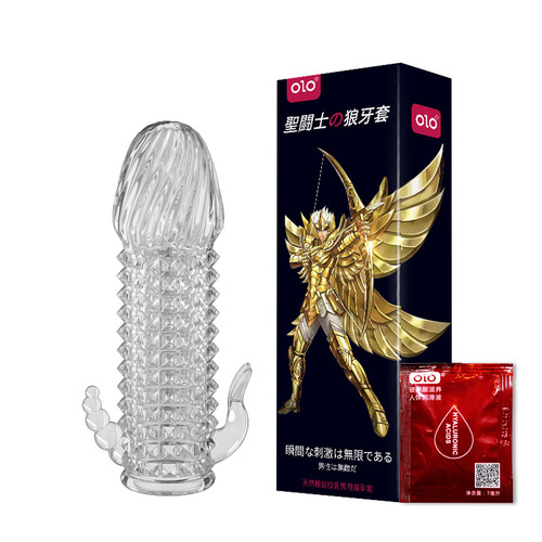 OLO Wolf Mouth Crystal Set Men's Mace Adult Sex Toys Men's Wearable Toys Five Foreign Trade