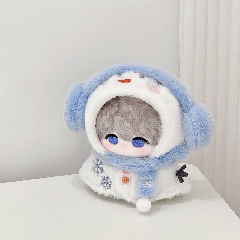 10cm Winter Snowman Cape Cotton Autumn and Winter Doll Dress-Up Outfit Cute Cartoon Doll Set 10cm Winter Snowman Cape Cotton Autumn and Winter Doll Dress-Up Outfit Cute Cartoon Doll Set