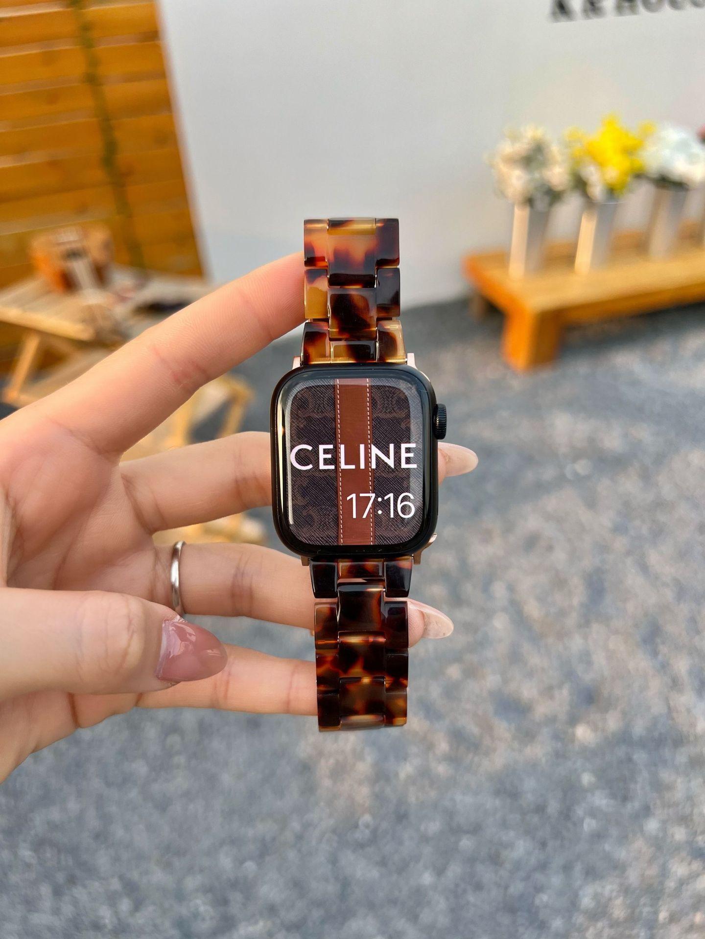 La nueva correa de manzana de resina ligera de primavera y verano es adecuada para applewatch 10a generación 987654SE para hombres y mujeres