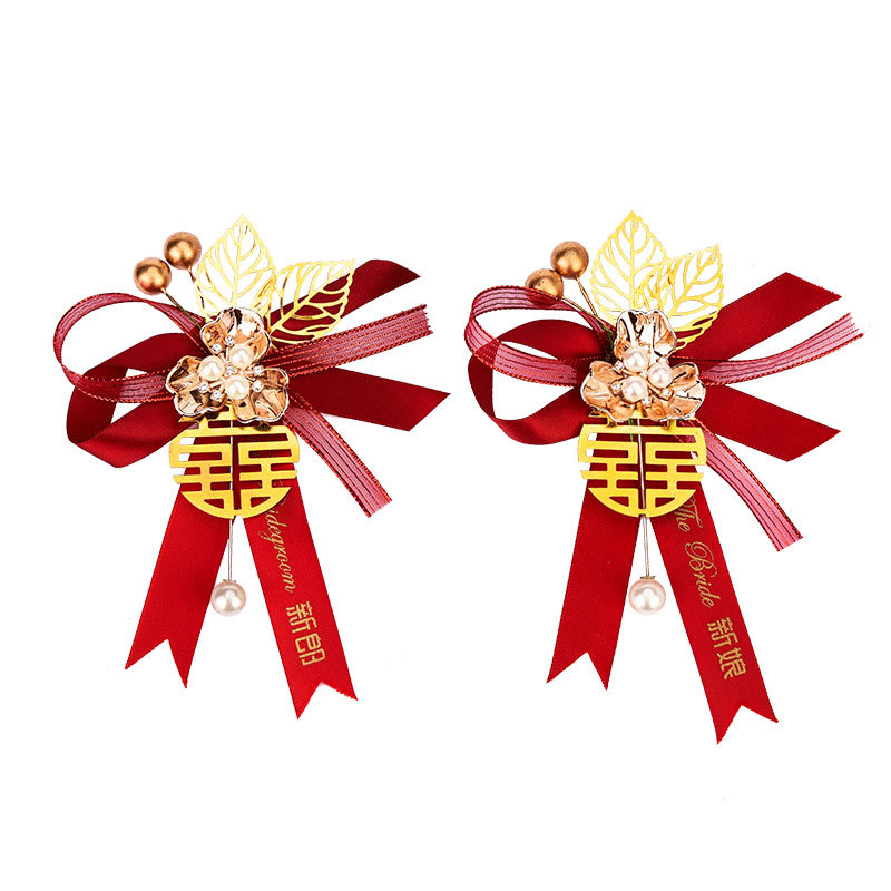 Boutonnière de boda, flor de boda para el novio, broches para la novia y las damas de honor, corsages, flores de bienvenida para los padres, artículos familiares, hechos a mano. image 6