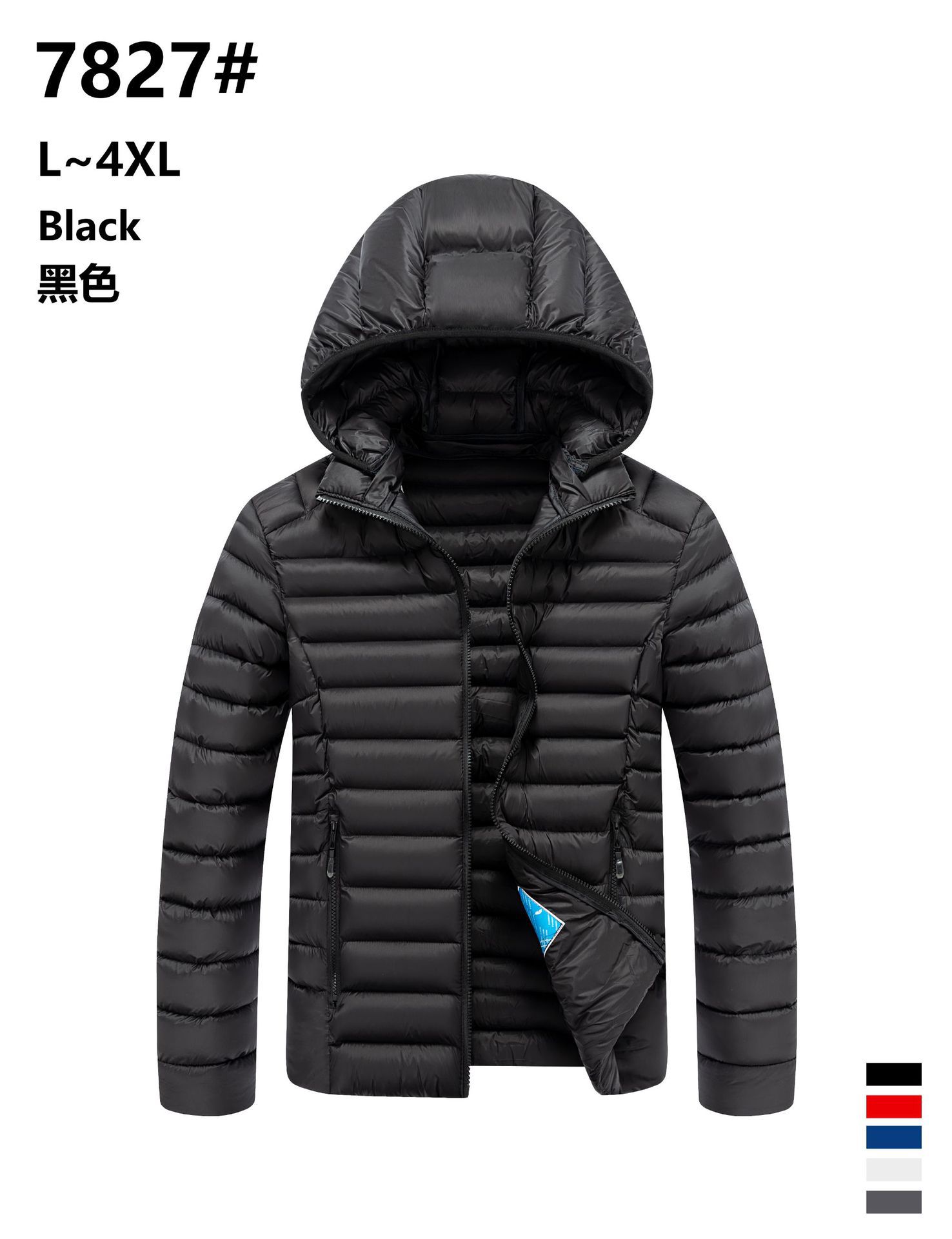 2026 invierno transfronterizo algodón casual de moda simple desmontable algodón con capuz hombre algodón cálido chaqueta casual