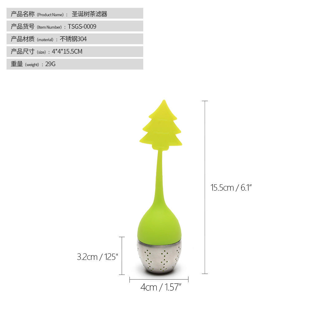 Infusor de Té de Acero Inoxidable 304 y Silicona