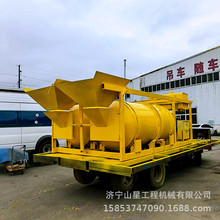 双滚筒连续出料沥青搅拌机 小面积路面摊铺拌合设备 彩色沥青加热