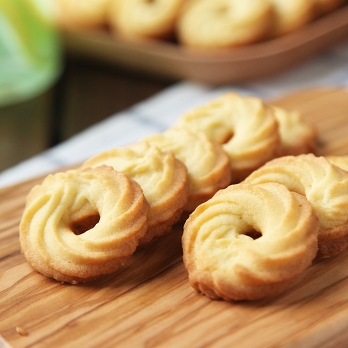 Anjia butter 7g*288 small package mild flavored imported animal snowflake cookies whole box baking household material