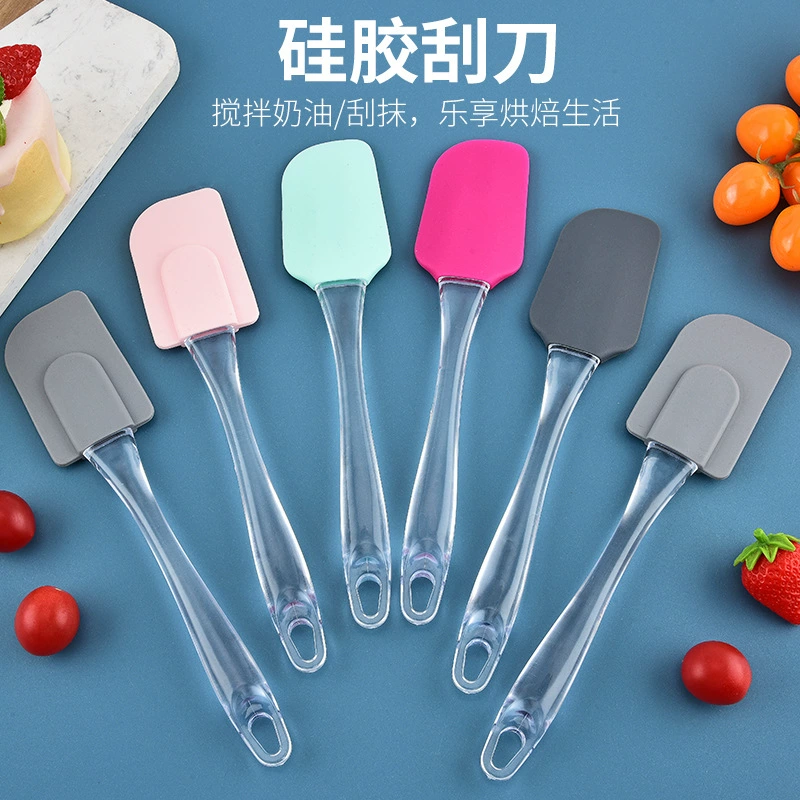 Food silicone, heat-resistant cream scraper, wholesale