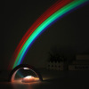 Rainbow lamp with projector, LED night light, creative decorations, Birthday gift